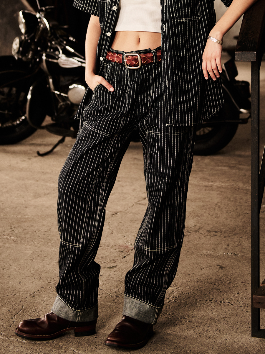 10oz ウォバッシュデニム ダブルニーペインターパンツ FN-DP-701