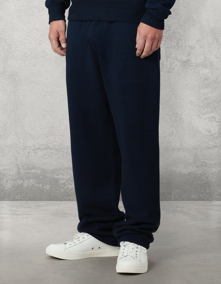 インディゴ染めウェットパンツ