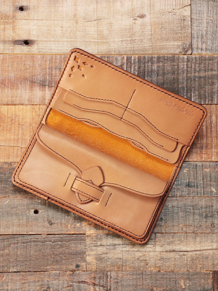 ウェブショップ限定 ホースハイド×多脂革 ロングウォレット FN-WLN5-5S4S | THE FLAT HEAD