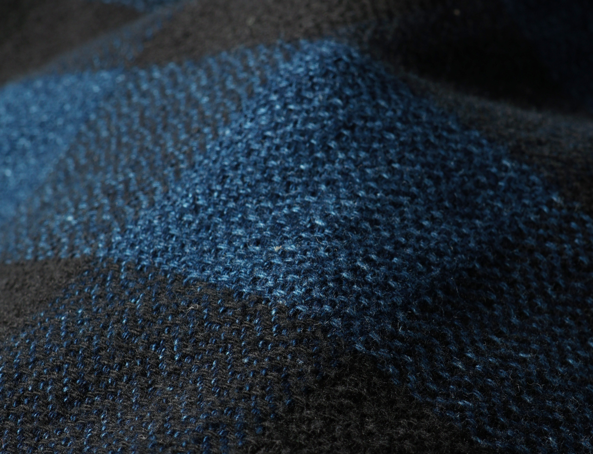 色落ちではっきりと現れてきた織り柄の画像