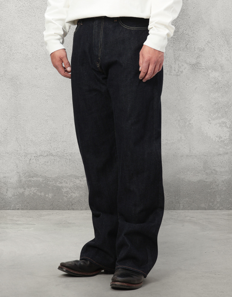 12.5oz 左綾ジンバブエコットン ワイドブーツカット ジーンズ FN-D217