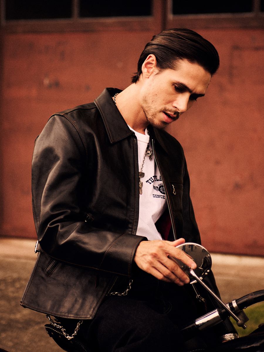 ホースハイド シングル ライダースジャケット FN-LJ-HS005