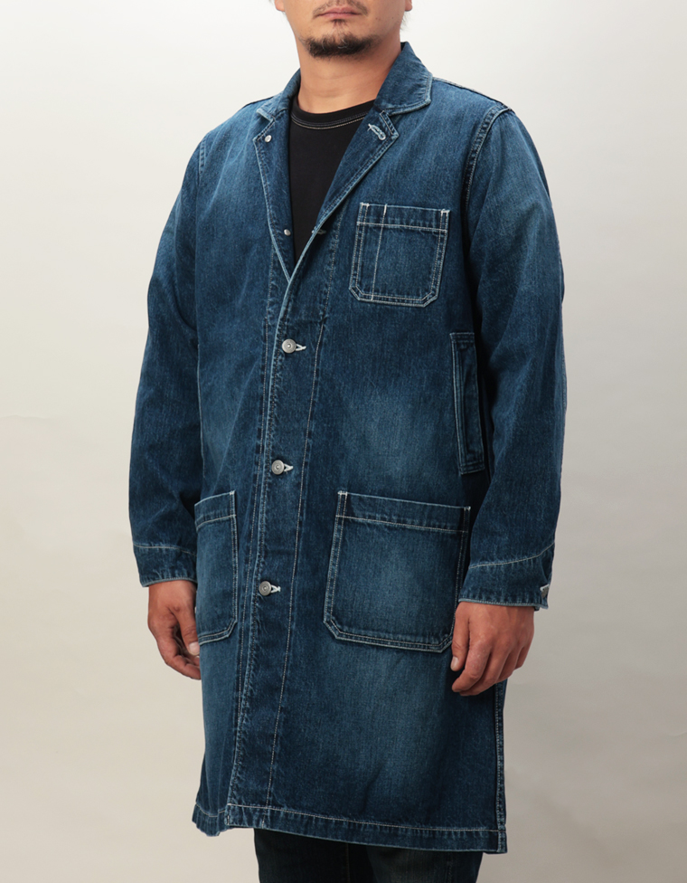 12oz デニム コート - リアルエイジング加工 -