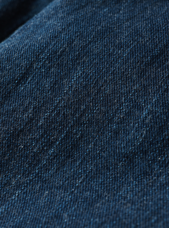 .01 左綾織りの12.5ozジンバブエコットンデニム生地