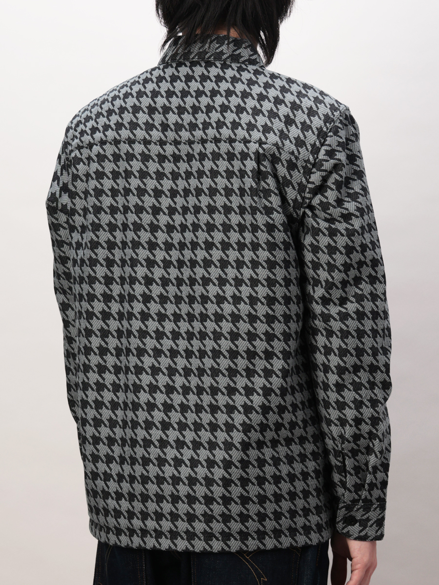 直営店・ウェブショップ限定 千鳥柄オープンカラーシャツ FN-SCO-004LB