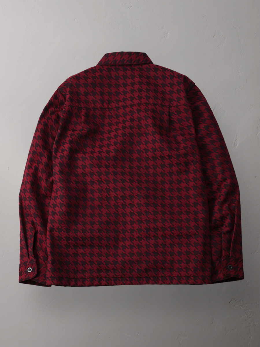 直営店・ウェブショップ限定 千鳥柄オープンカラーシャツ FN-SCO-004LB