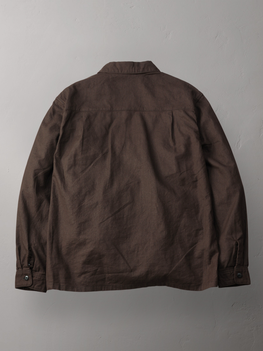 ベンガラ染めコットンリネンシャツ FN-SCR-022L