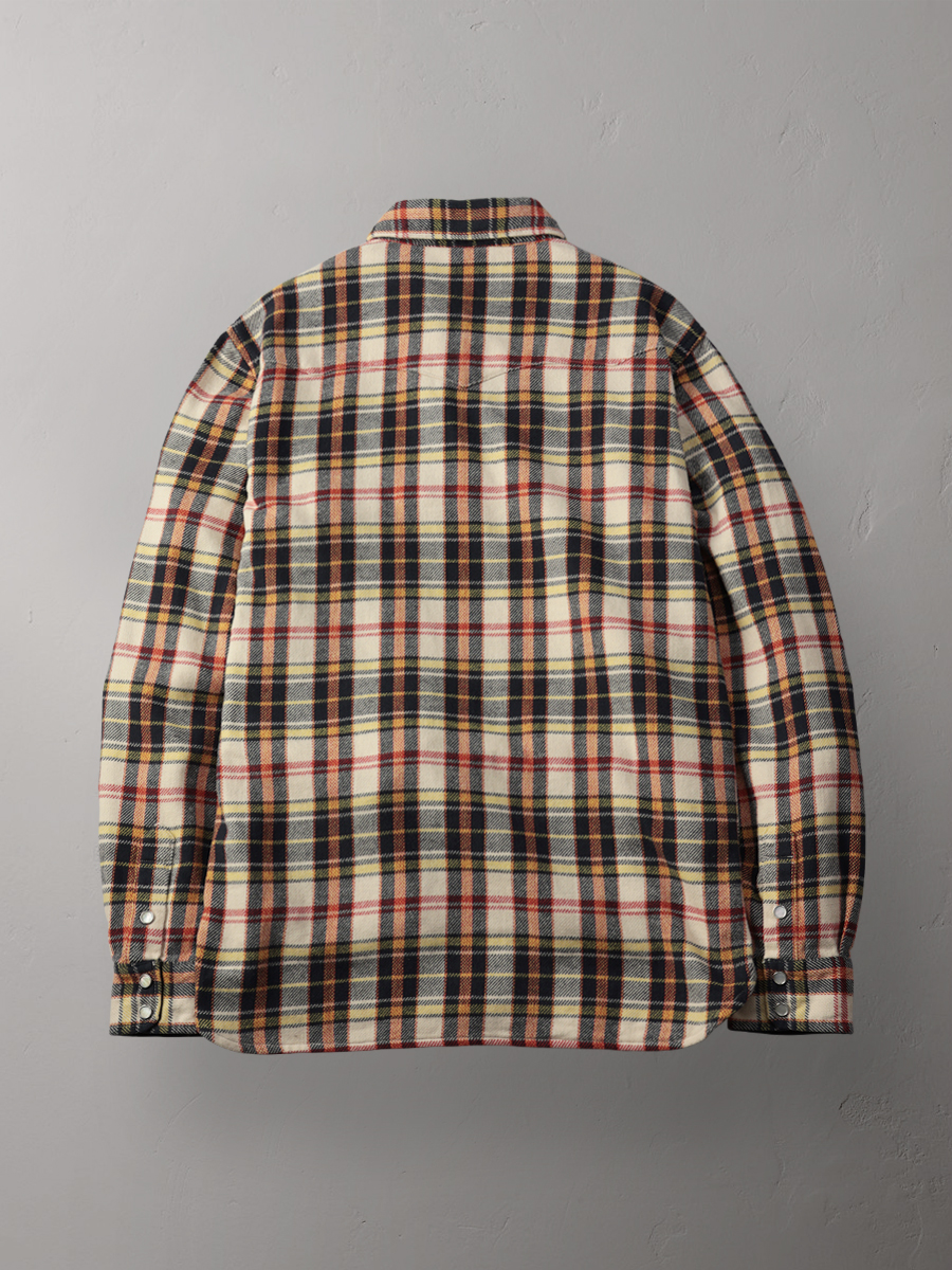 チェック フランネルウエスタンシャツ FN-SNW-014L