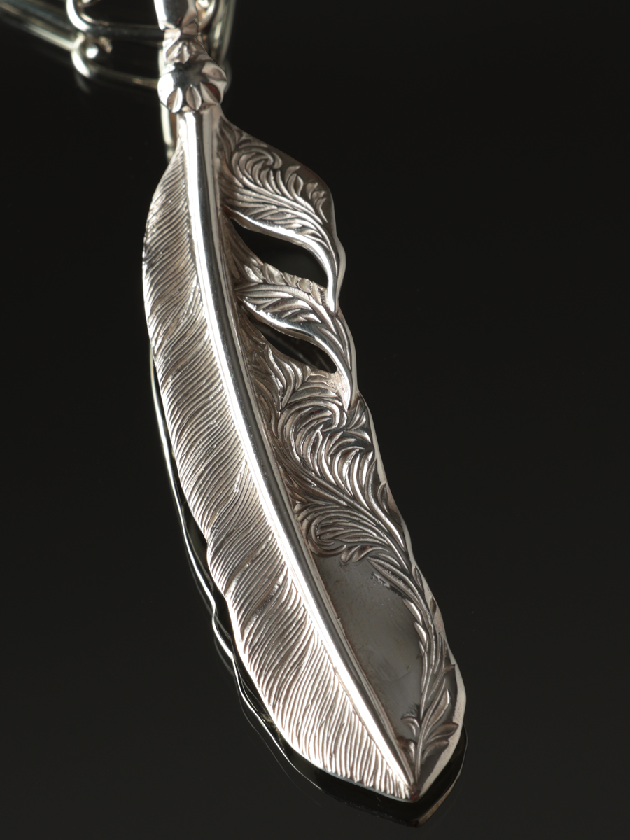 ウェブショップ限定 シルバー フェザー ペンダントトップ FN-JP-001EC