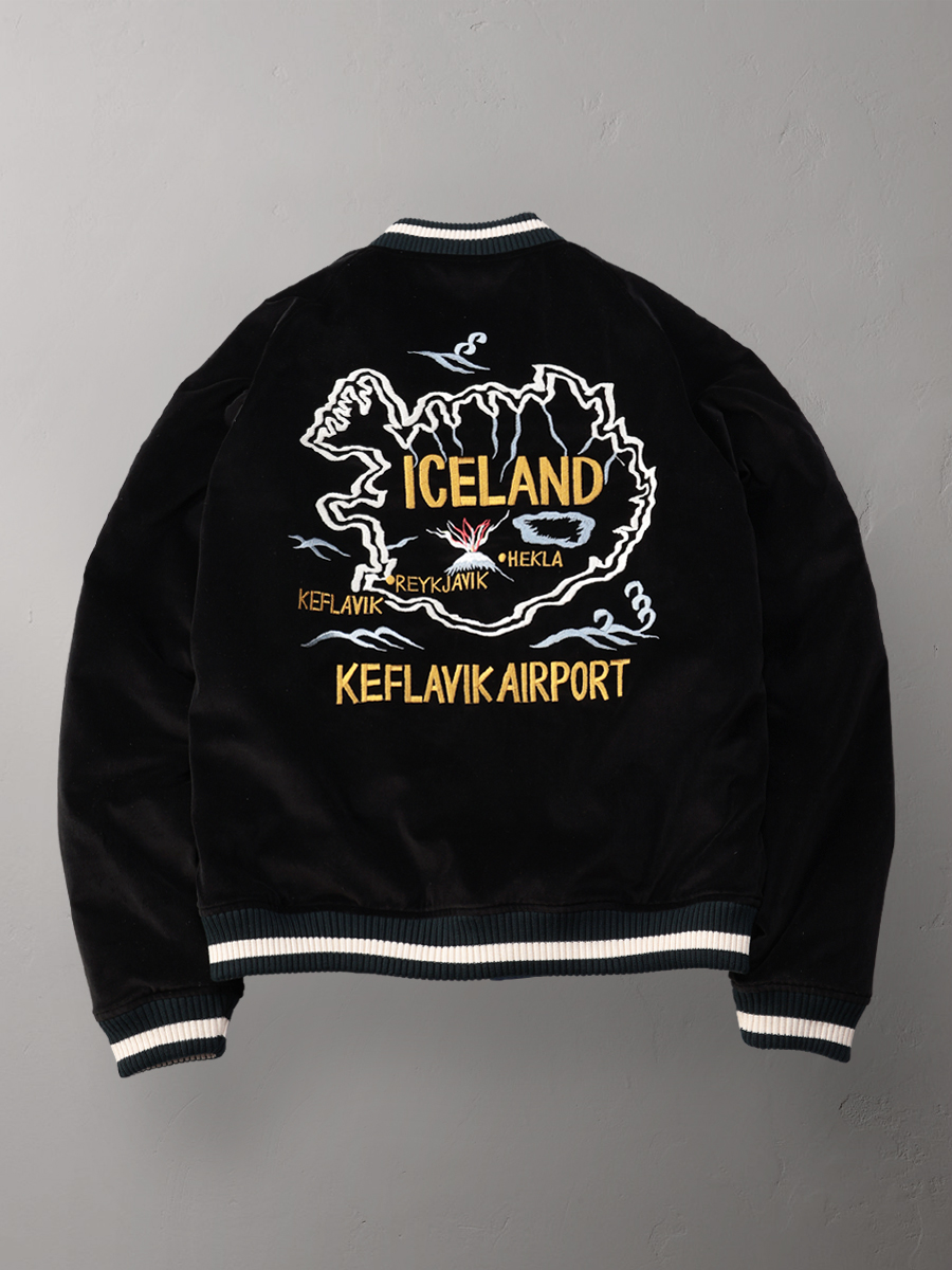 別珍スーベニアジャケット アイスランドマップ FN-OJ-SV005