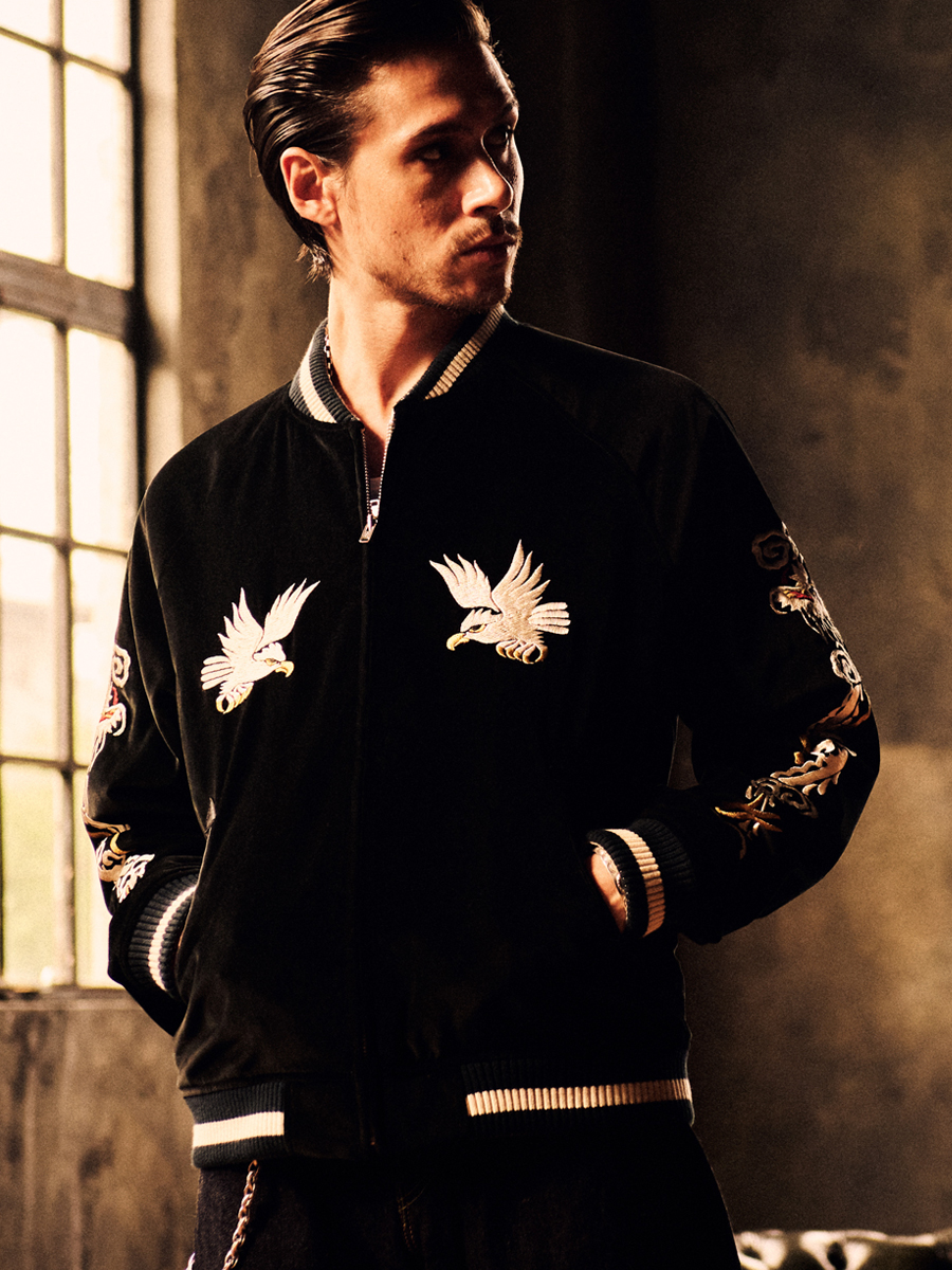 別珍スーベニアジャケット アイスランドマップ FN-OJ-SV005