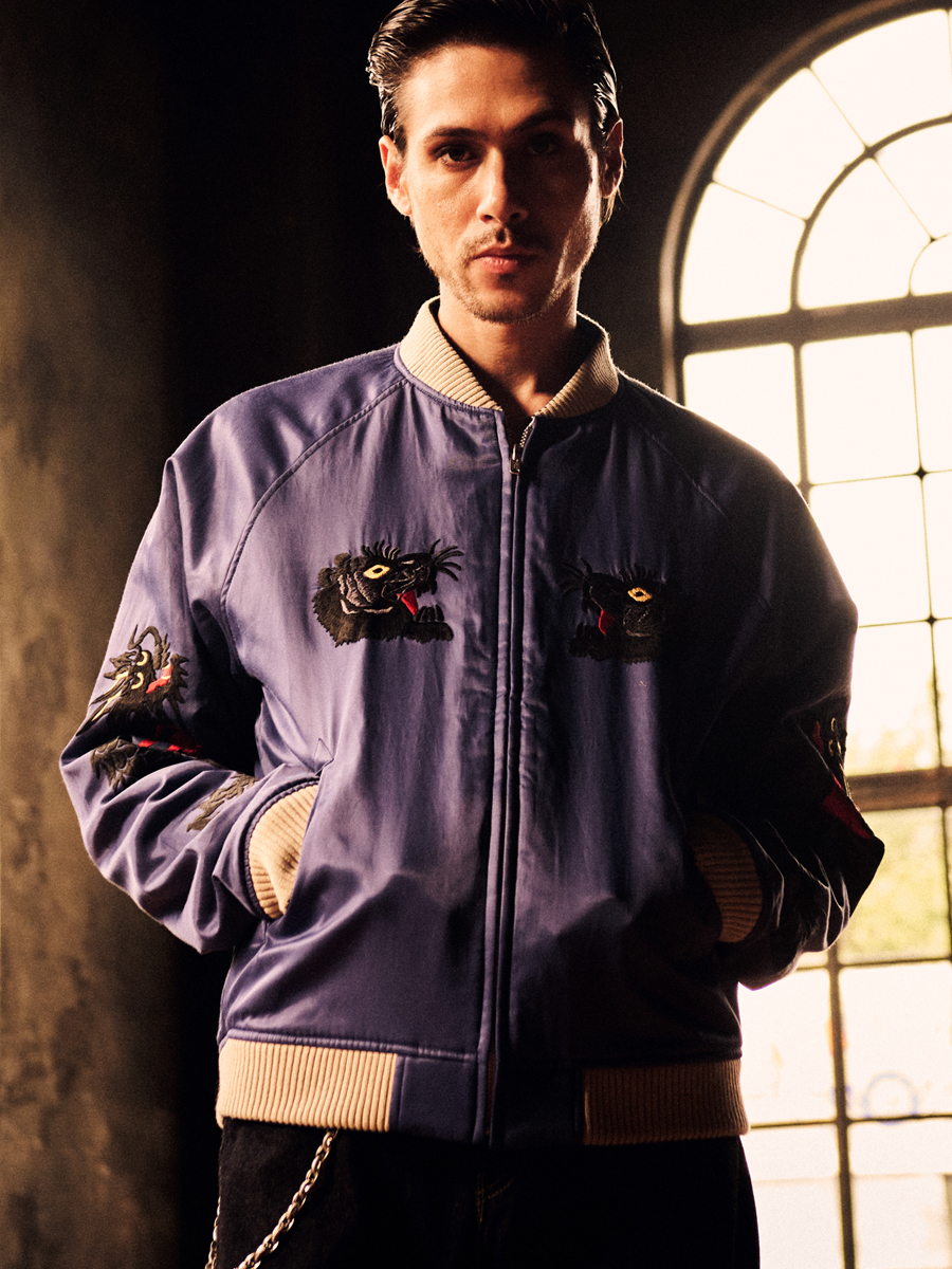 別珍スーベニアジャケット アイスランドマップ FN-OJ-SV005