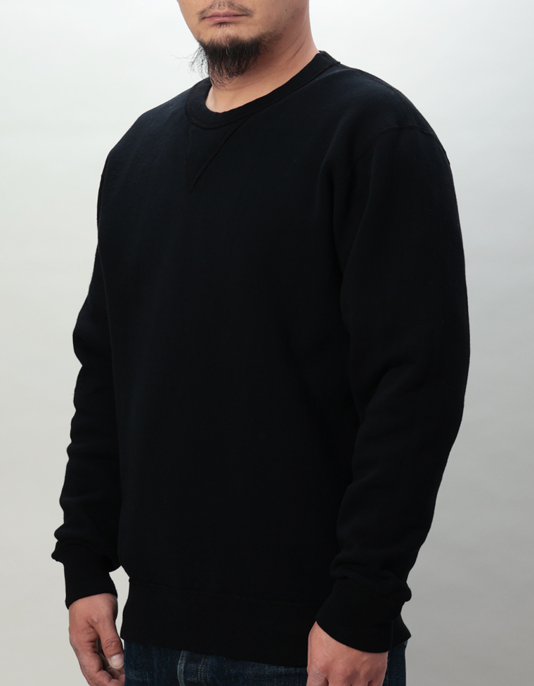 クルーネックスウェット - 裏起毛 -