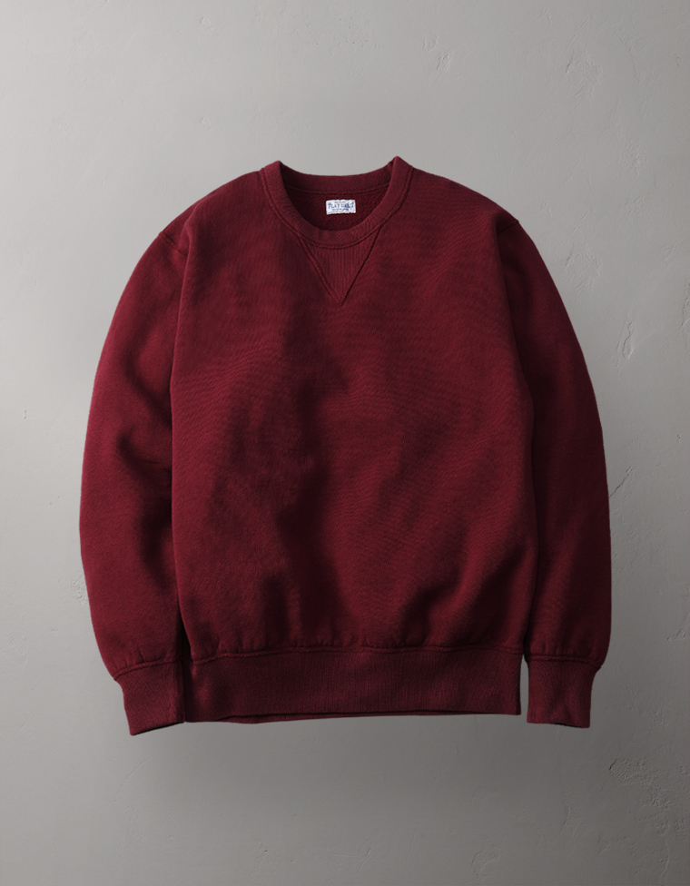 クルーネックスウェット - 裏起毛 -