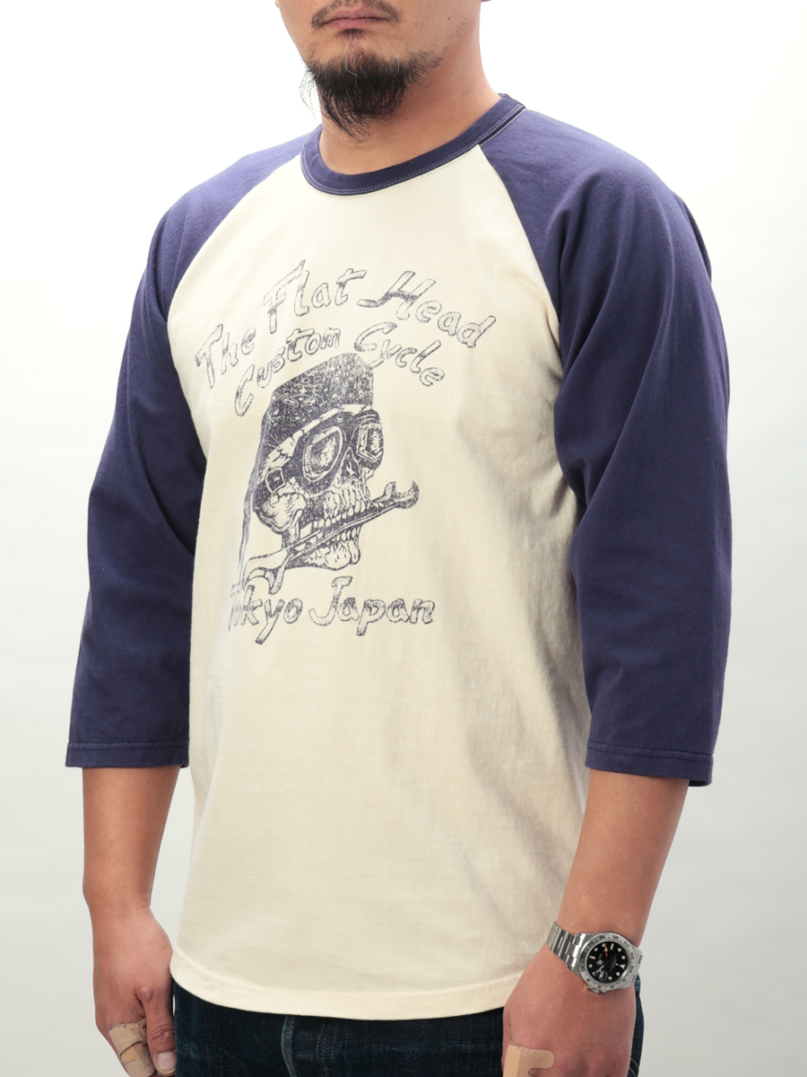 ラグラン 七分袖 Tシャツ FN-TSRB-004