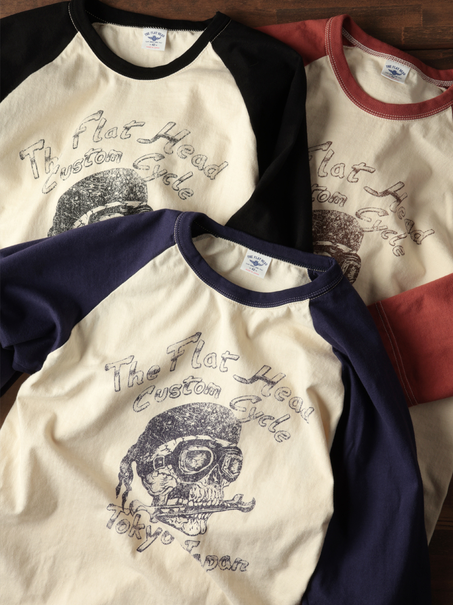 ラグラン 七分袖 Tシャツ FN-TSRB-004