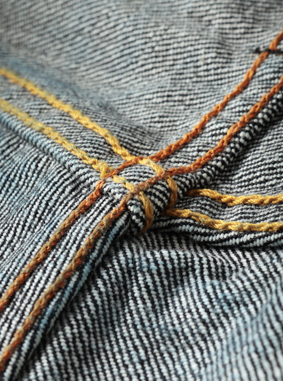 .02 ヘビーオンスデニムでの巻き縫い縫製