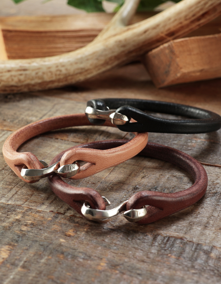 レザーブレスレット シングル FN-GLB-101 | THE FLAT HEAD