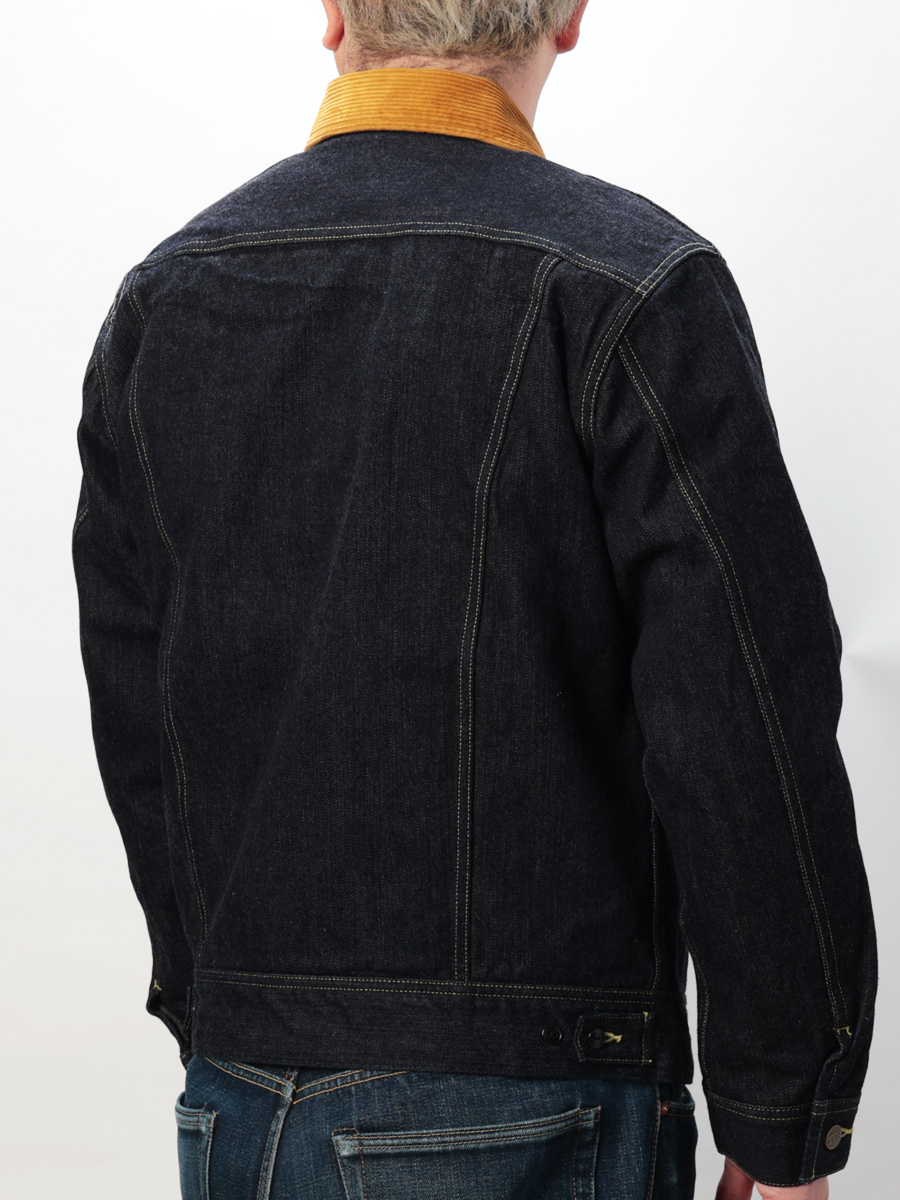 14.5oz 左綾ジンバブエコットン デニム ブランケットジャケット FN-OJ-D102