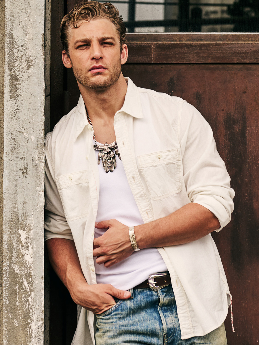 シャンブレーワークシャツ FN-SCK-010L