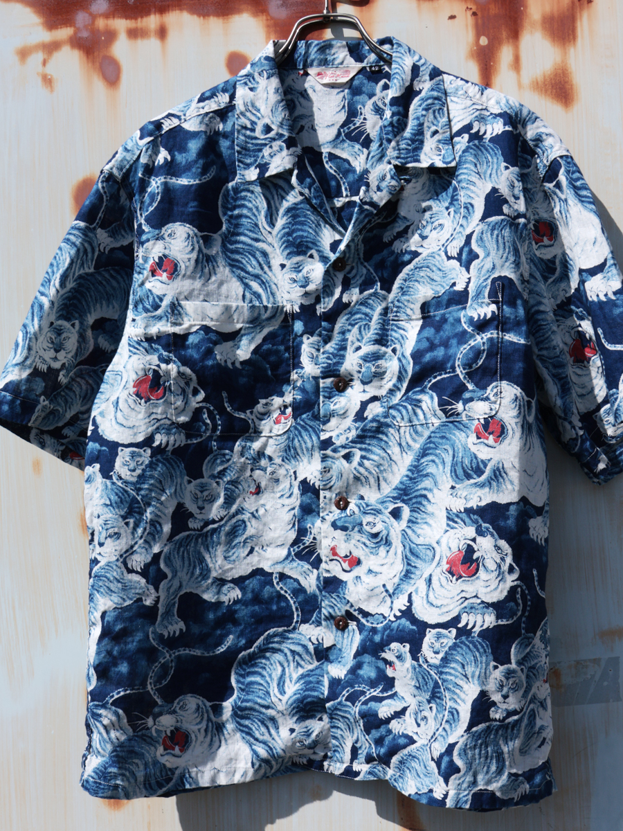 リネン 半袖シャツ 百虎 FN-SCR-017S