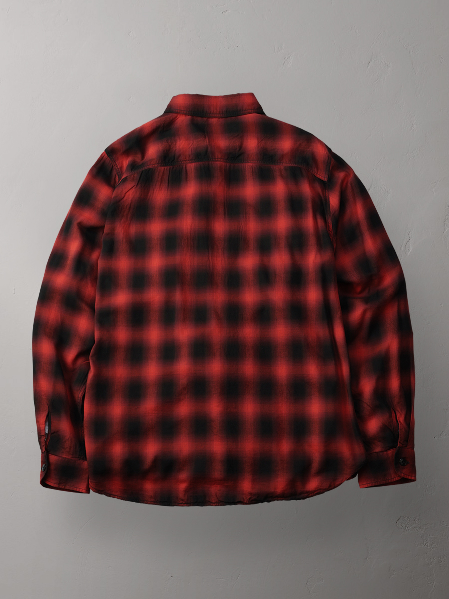 3oz オンブレチェックシャツ FN-SCR-021L