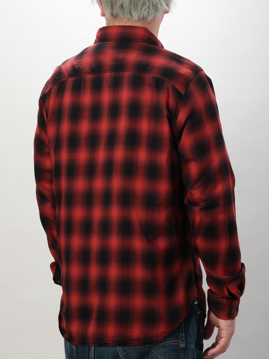 3oz オンブレチェックシャツ FN-SCR-021L