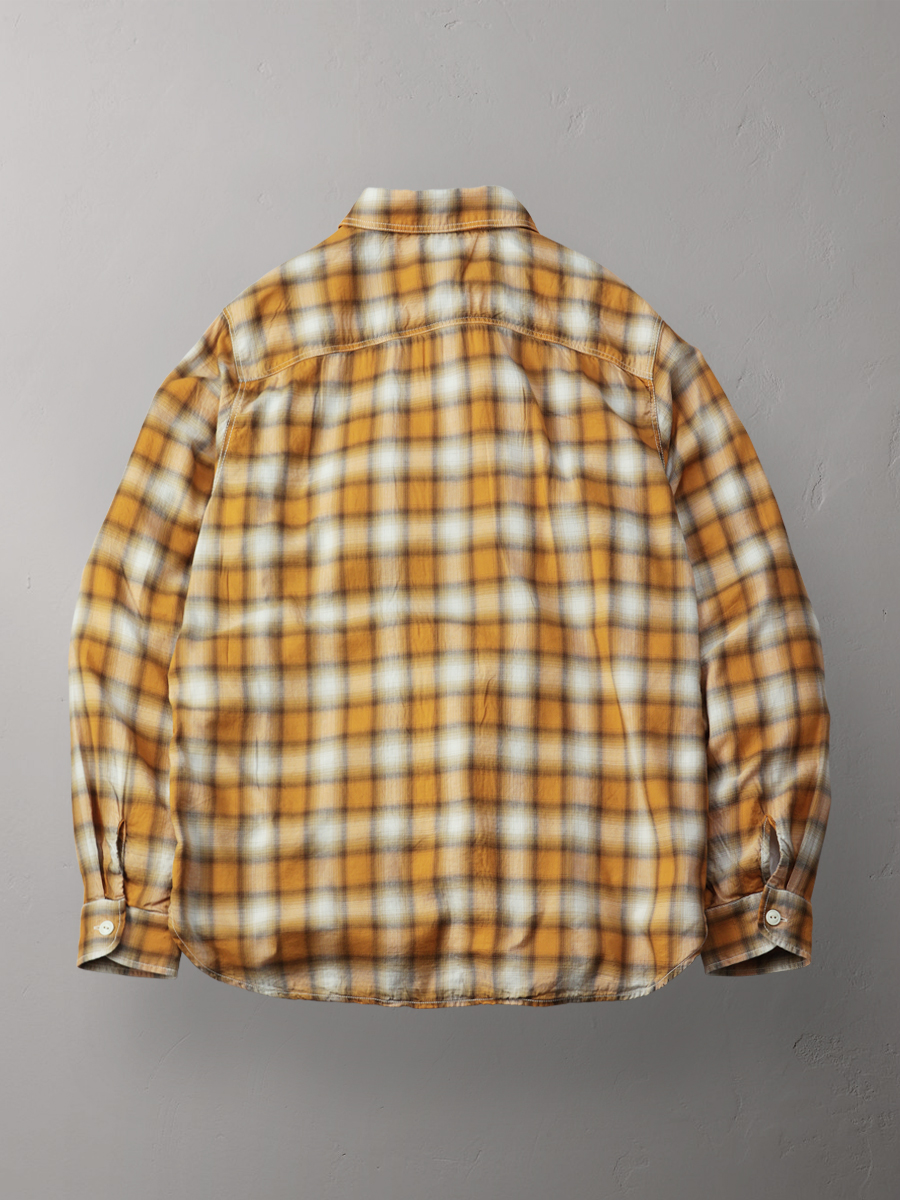 3oz オンブレチェックシャツ FN-SCR-021L