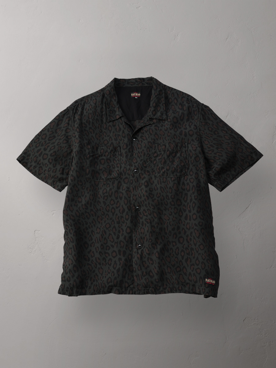 レーヨン 半袖シャツ レオパード FN-SRO-009S