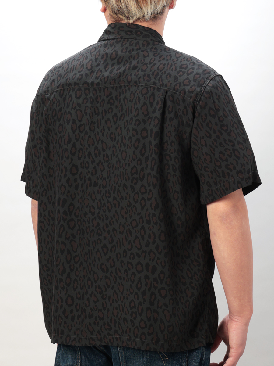 レーヨン 半袖シャツ レオパード FN-SRO-009S