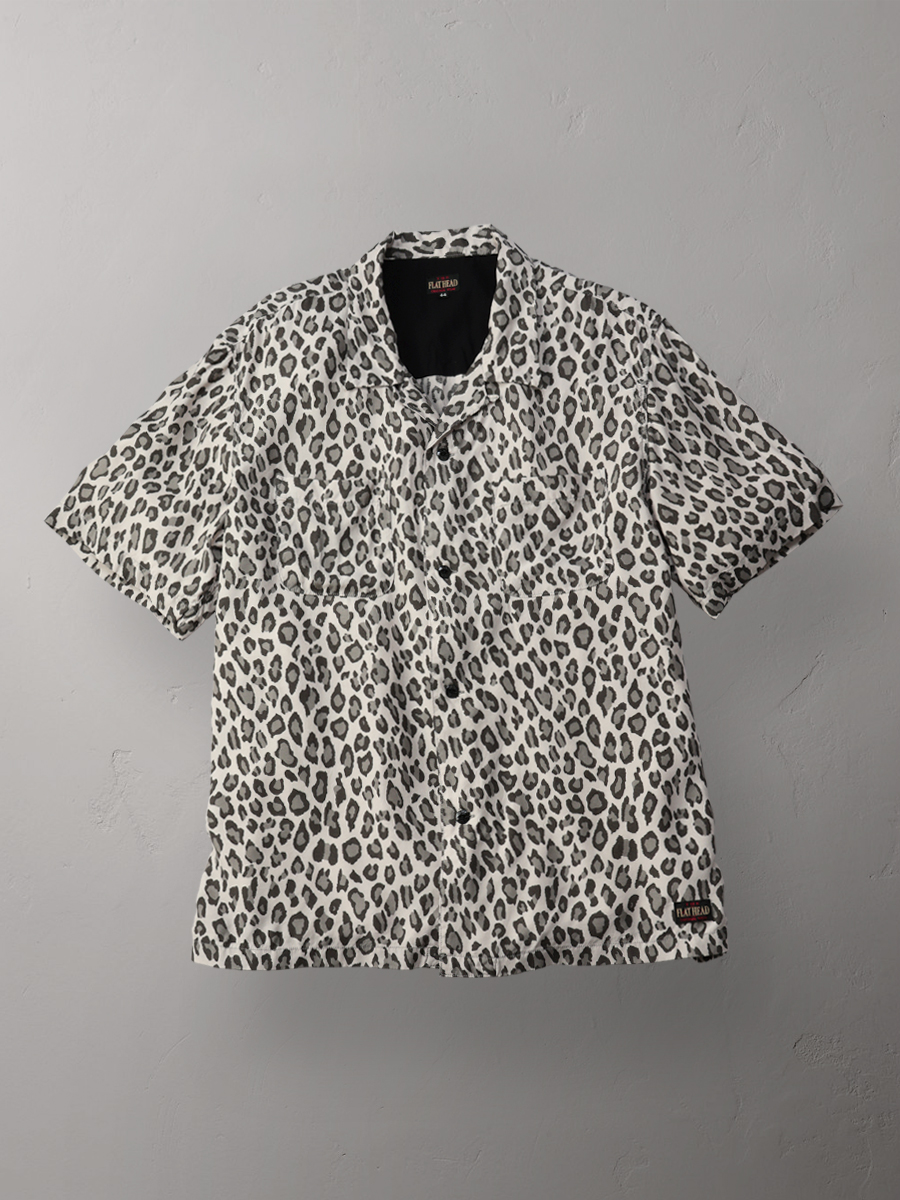 レーヨン 半袖シャツ レオパード FN-SRO-009S