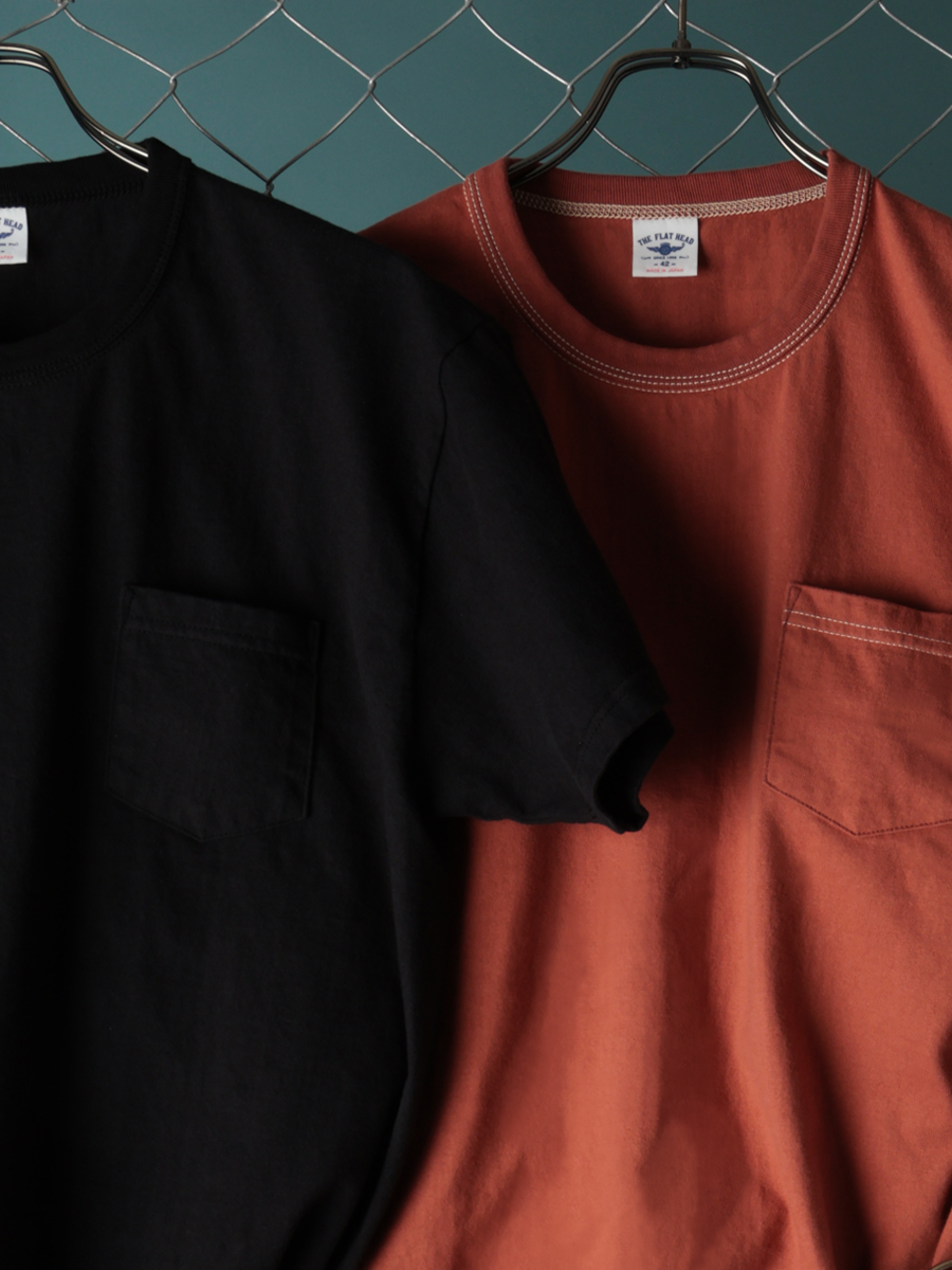 3本針の1本外し ポケットTシャツ FN-THC-101P