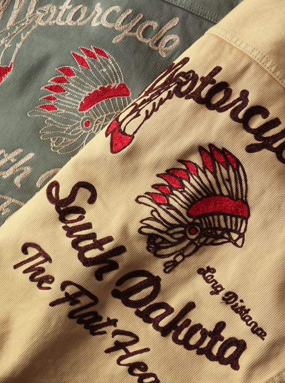 .01 立体感のあるチェーン刺繍