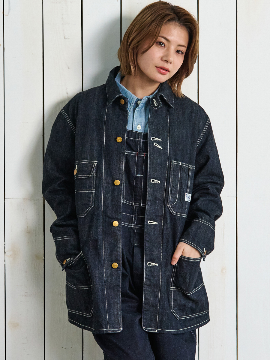 10oz デニム カバーオール FN-OJ-DC002