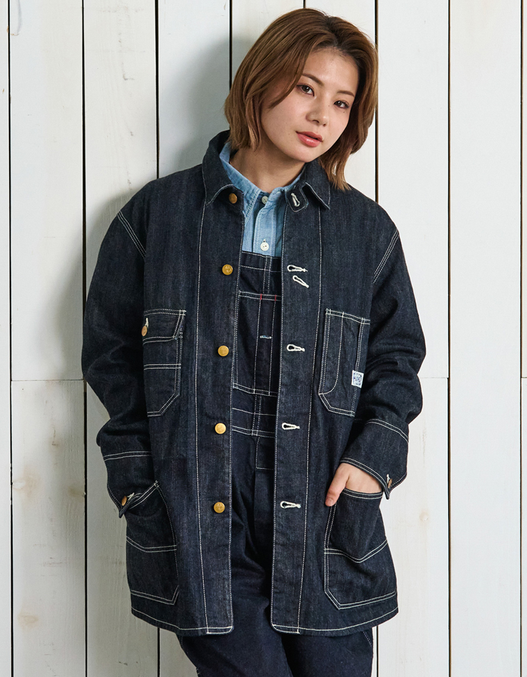 10oz デニム カバーオール