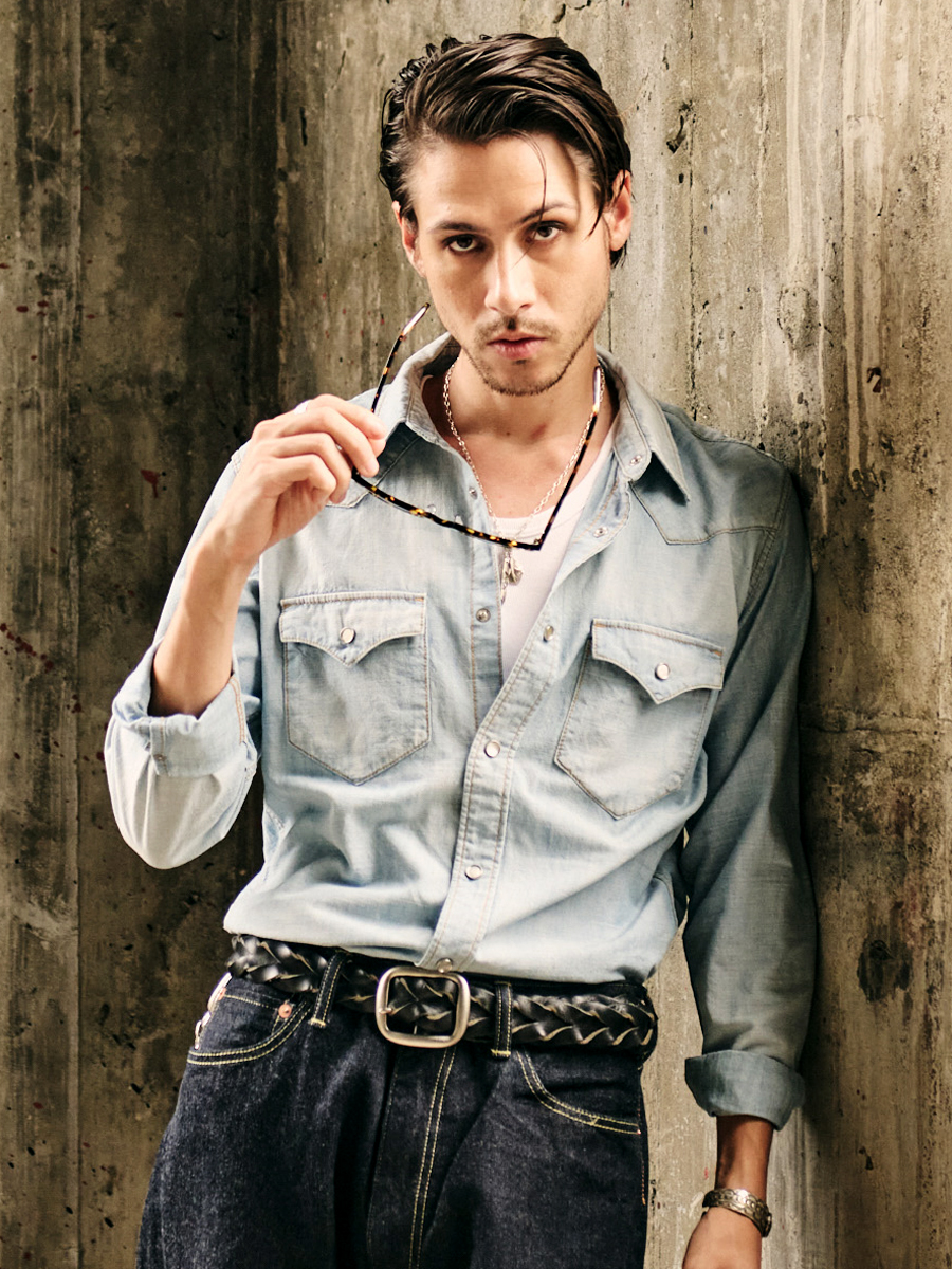 シャンブレーウエスタンシャツ FN-SCW-003L