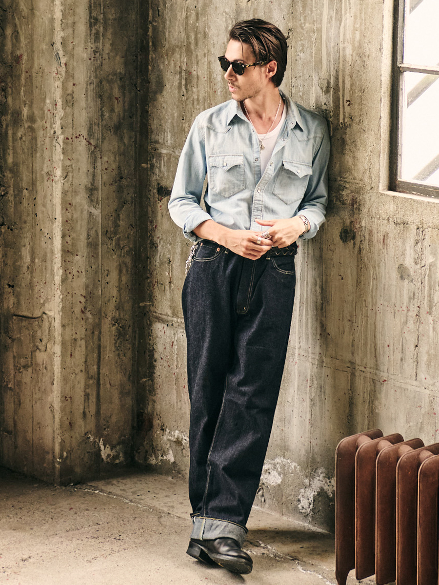 シャンブレーウエスタンシャツ FN-SCW-003L