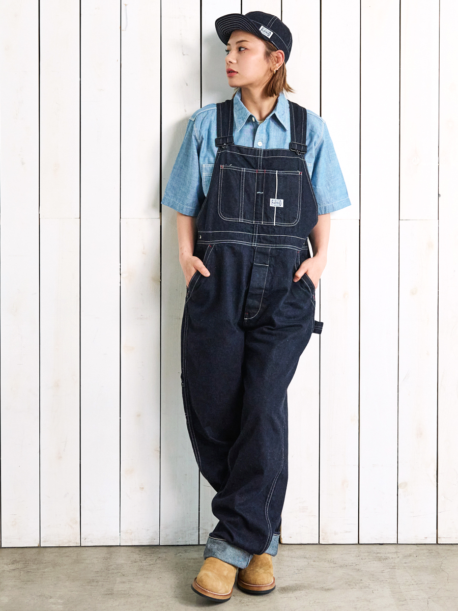 12oz デニム オーバーオール FN-PA-DO201 | THE FLAT HEAD