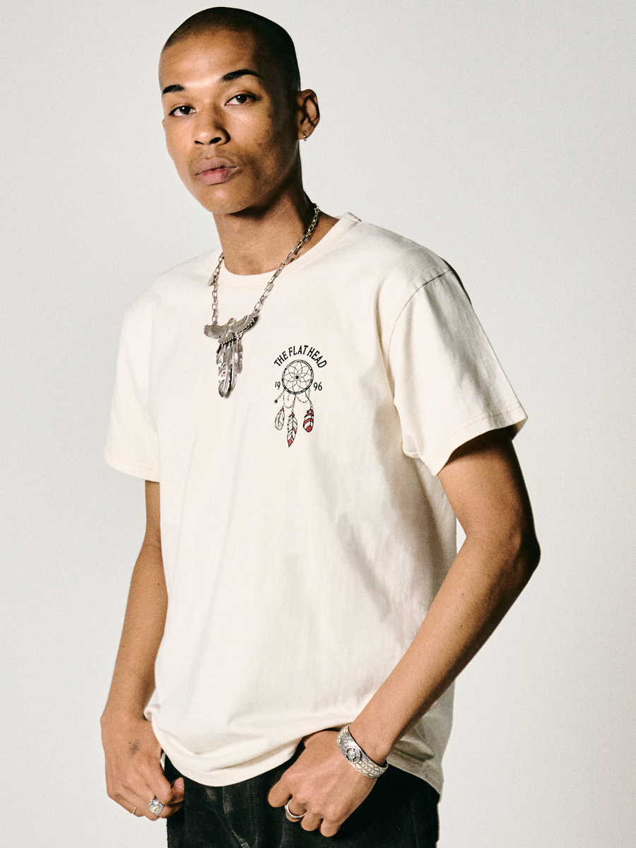 3本針の1本外し Tシャツ FN-THC-048 | THE FLAT HEAD