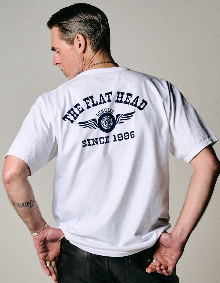 3本針の1本外し Tシャツ FN-THC-202 | THE FLAT HEAD