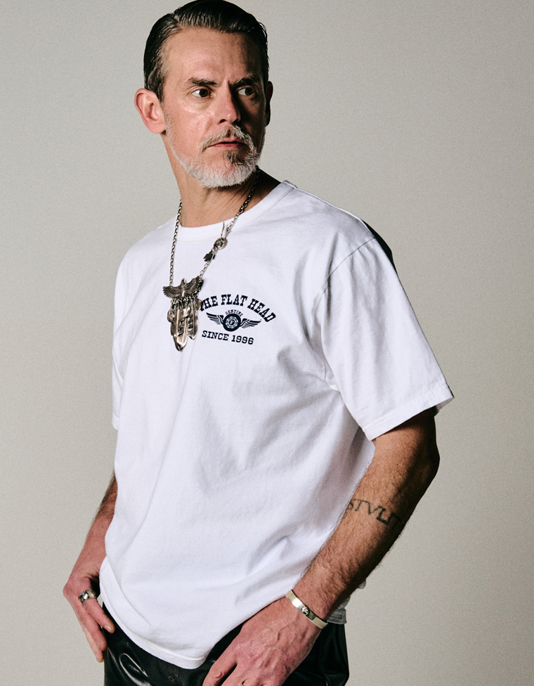 3本針の1本外し Tシャツ FN-THC-202 | THE FLAT HEAD