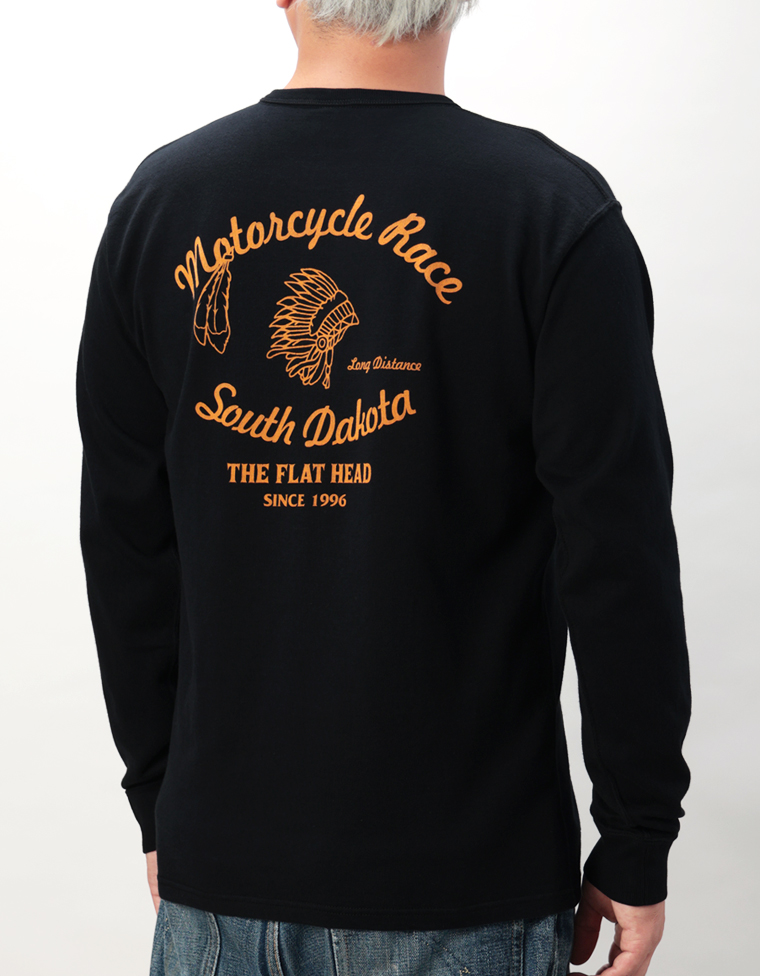 吊り生地 ロングスリーブTシャツ - SOUTH DAKOTA -