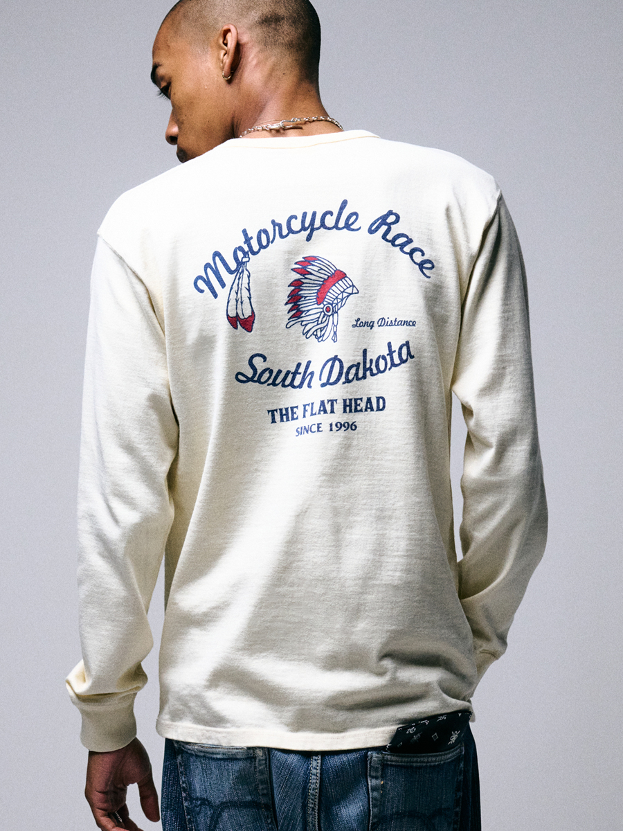 吊り生地 双糸 ロングスリーブTシャツ FN-TML-105