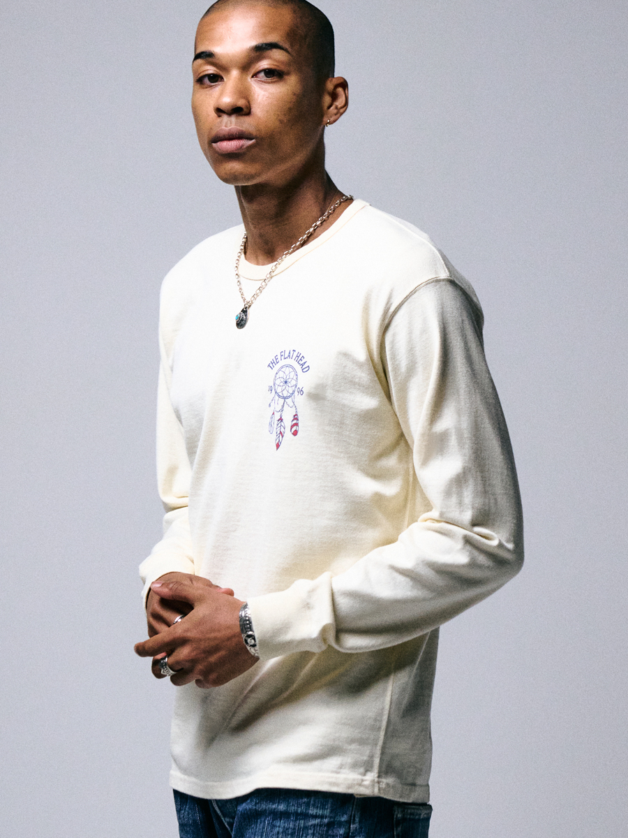 吊り生地 双糸 ロングスリーブTシャツ FN-TML-105