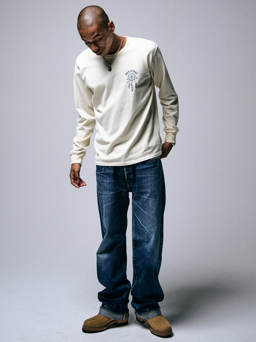 吊り生地 双糸 ロングスリーブTシャツ FN-TML-105