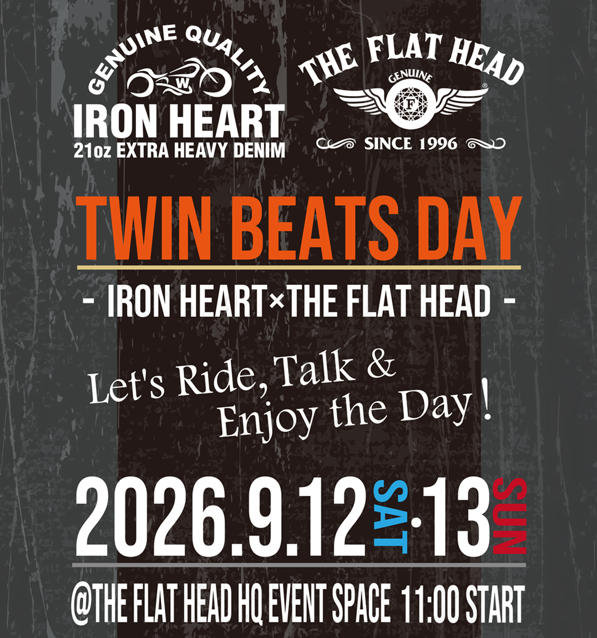 IRON HEART×THE FLAT HEADTWIN BEATS DAY